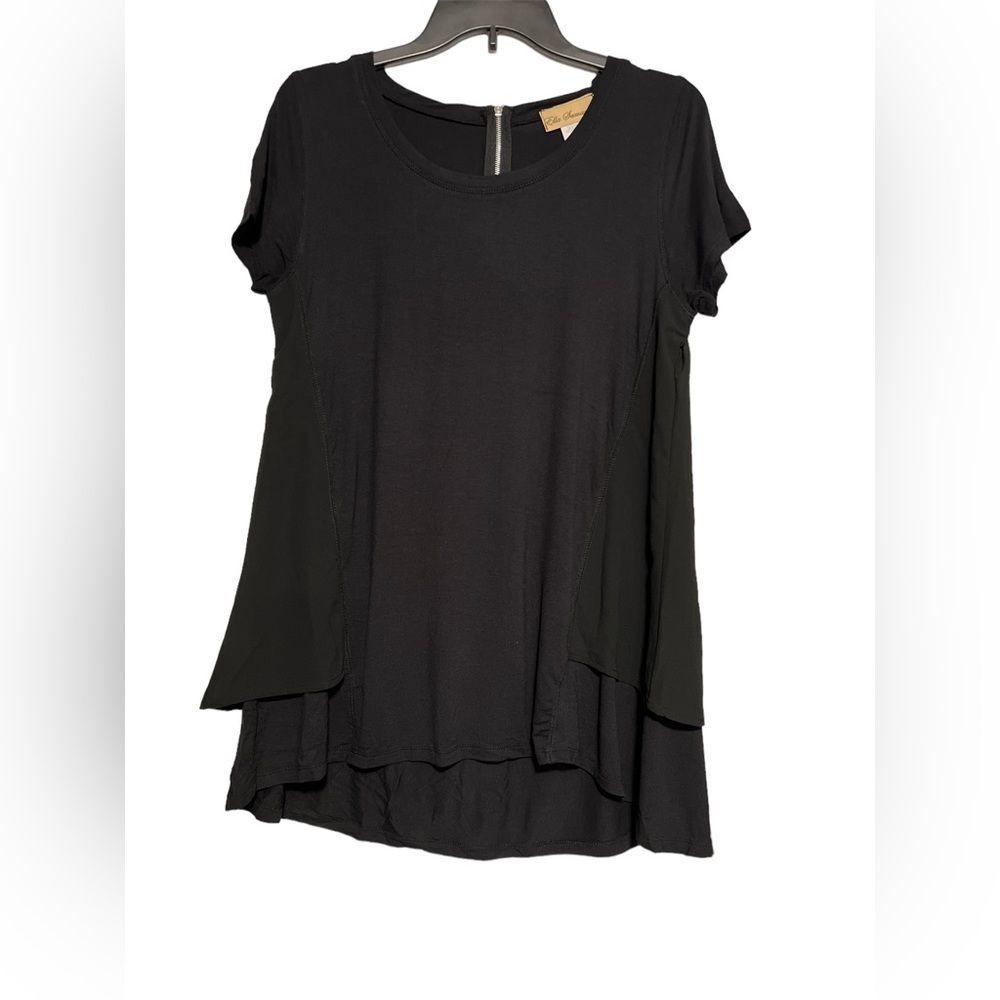 Ella Samani Black Blouse Medium NWT